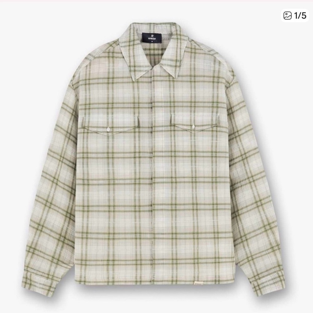 Represent Clo Sheer Long Sleeve Flannel Shirt - Brand New - XL